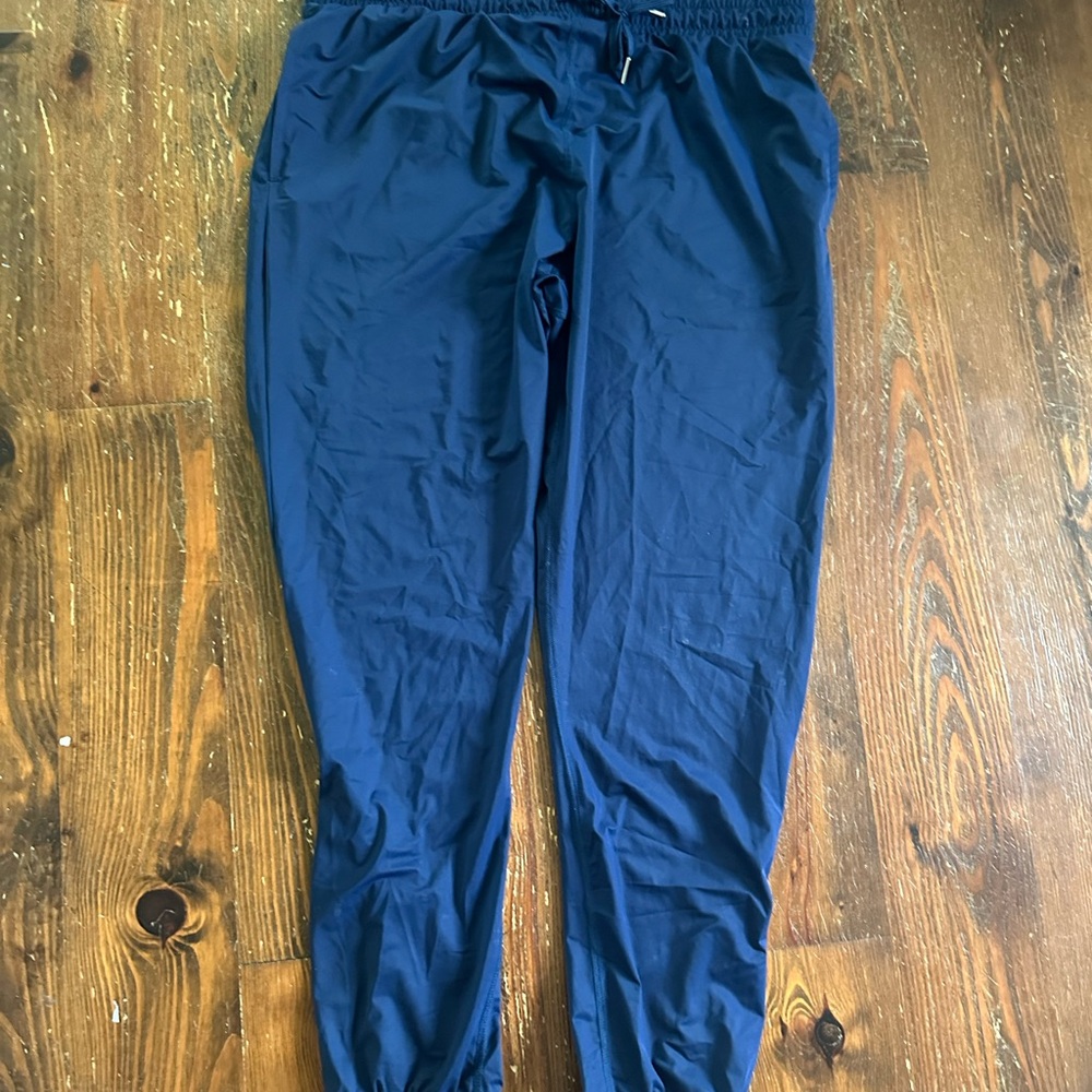 Zyia Women’s Navy Blue Joggers with Zippers